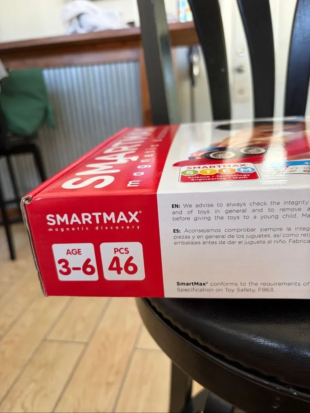 SmartMax Stunt Cars 46pc Magnetic Building Set STEM Toy Ages 3-6